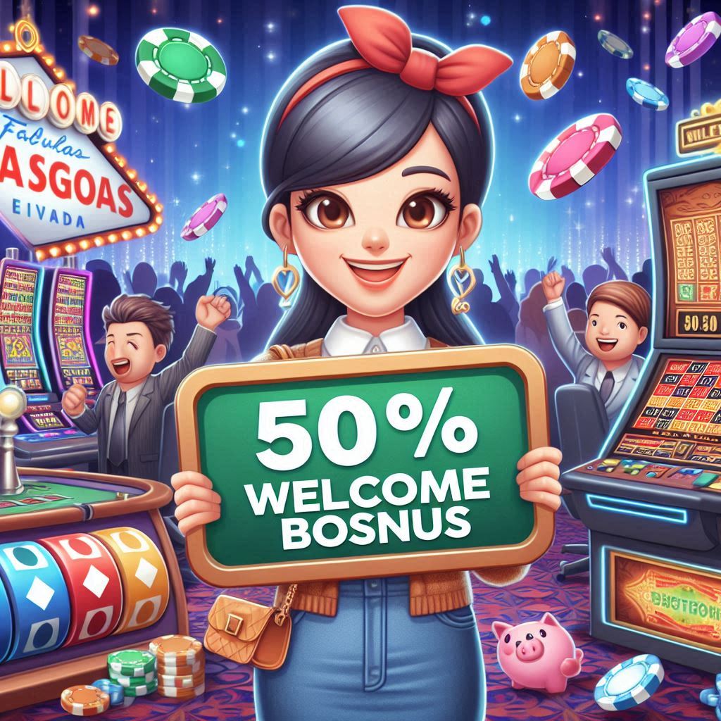 50% welcome bonus