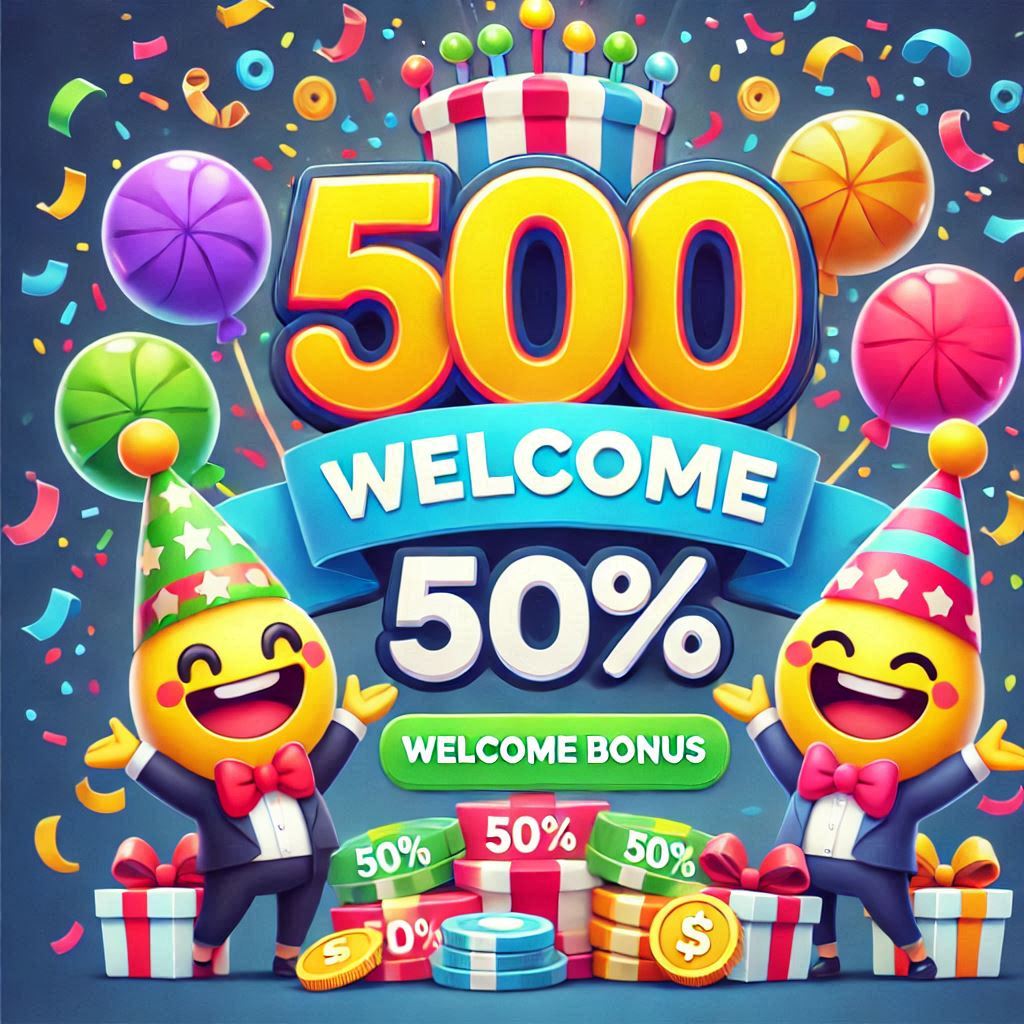50% Welcome Bonus