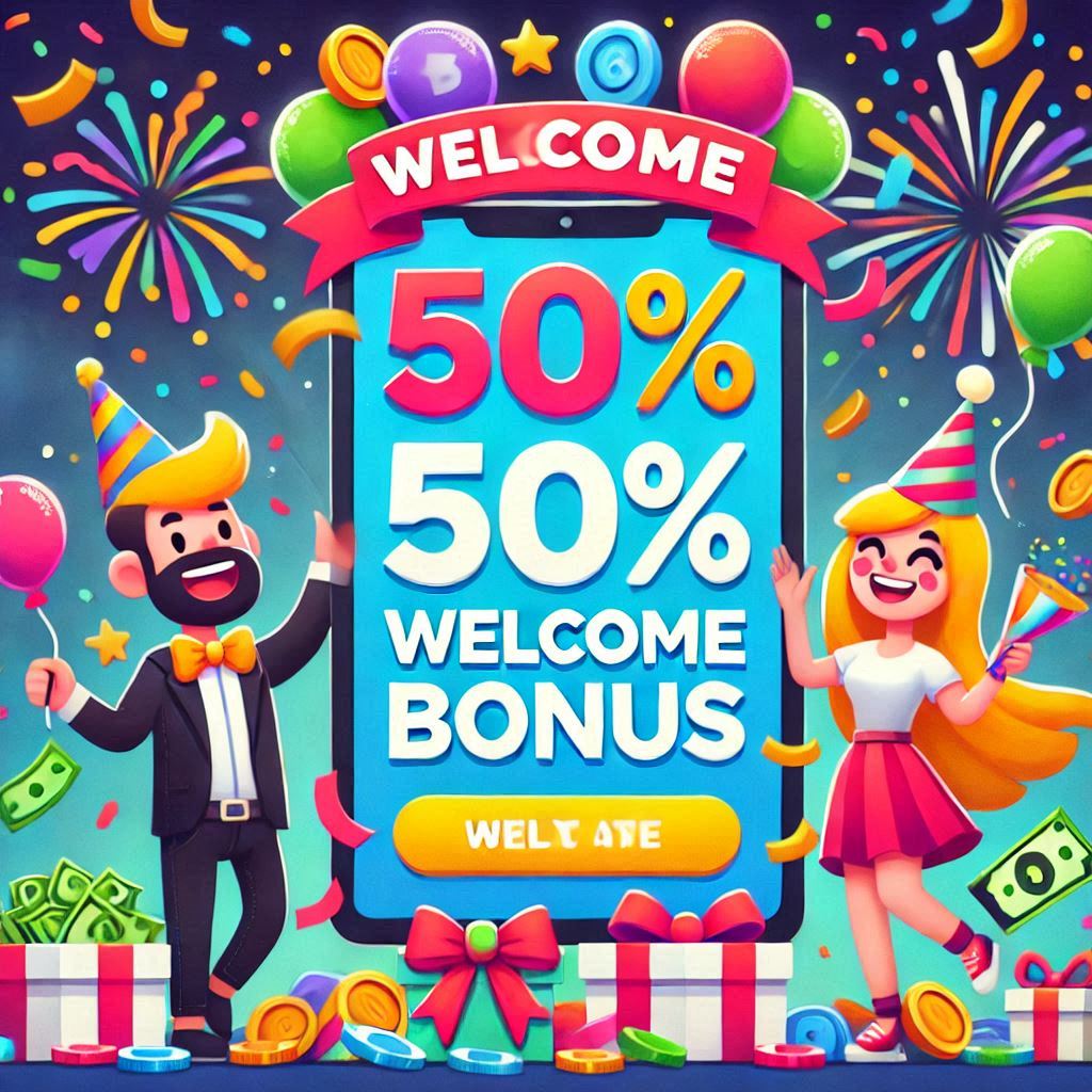 پاداش خوشامدگویی 50%