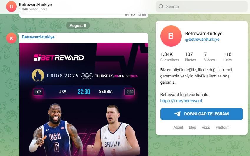 Betreward hızlı kayıt